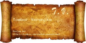 Tombor Veronika névjegykártya