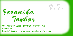 veronika tombor business card